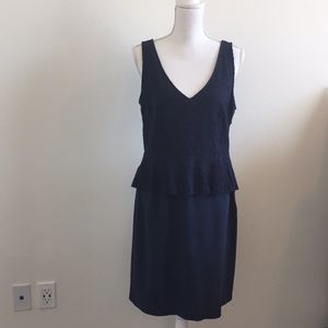 Barneys New York, Navy Blue peplum dress